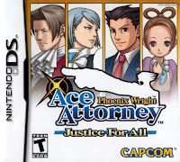 Phoenix Wright: Ace Attorney - Justice for All - Nintendo DS Box Art - North America