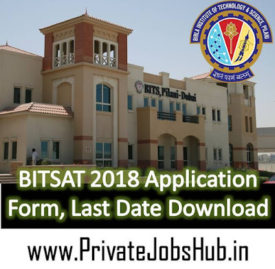 BITSAT 2018 Application Form