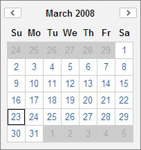 Calendar Component