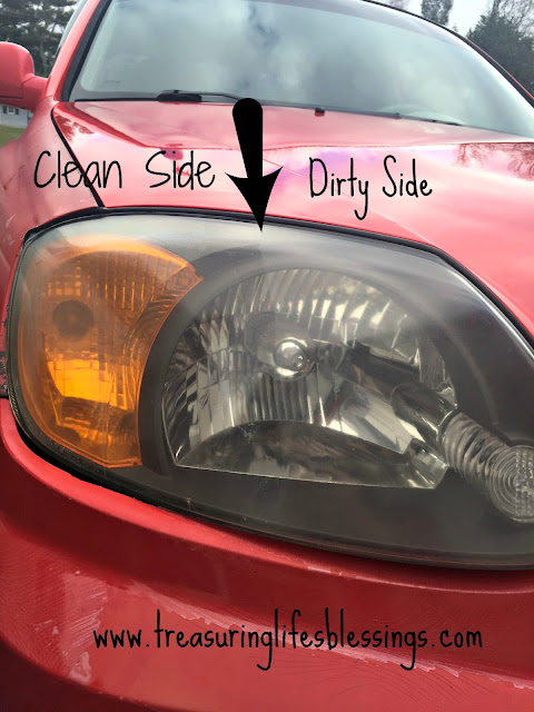 how to clean a foggy headlight