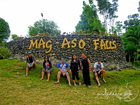 hover_share Large stone welcome marker of Mag-aso Falls Leisure Camp