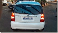 Kia Picanto white back