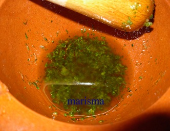 gallos plancha, aliño