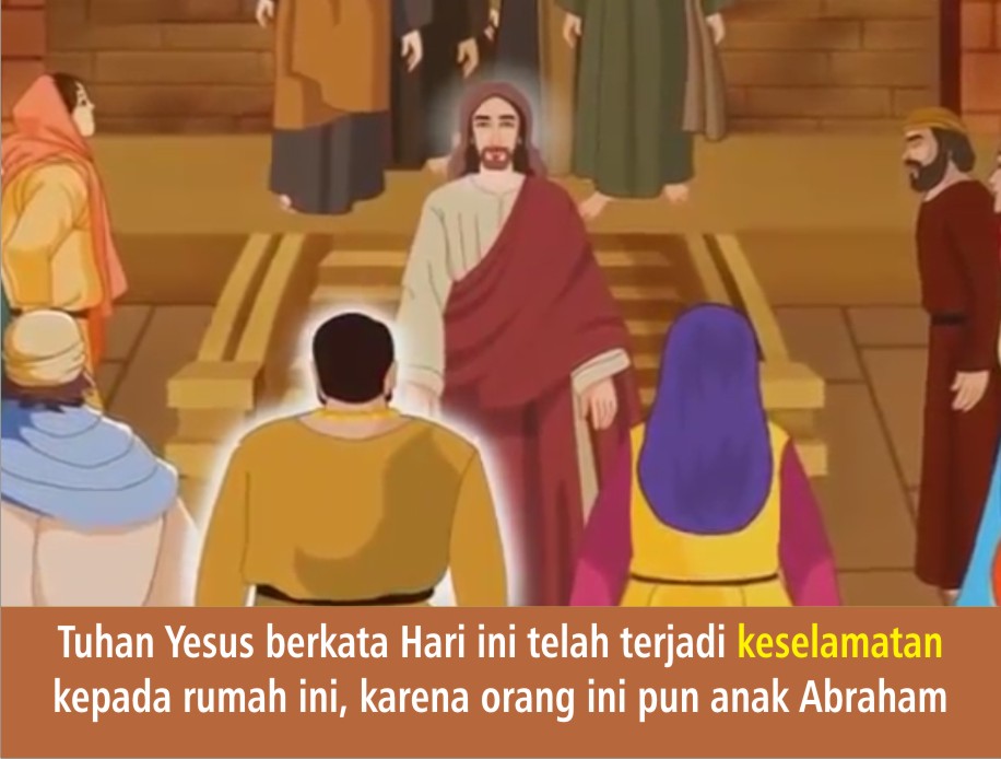 Komik Alkitab Anak Tuhan Yesus Bertemu Zakheus 