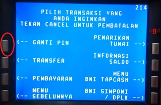 Ganti Pin atm BNI 2