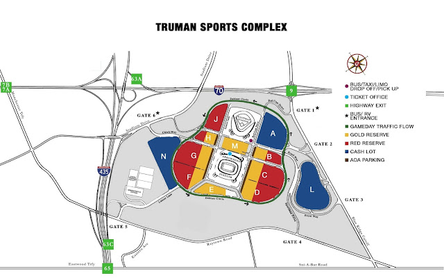 Kauffman Stadium Parking Map