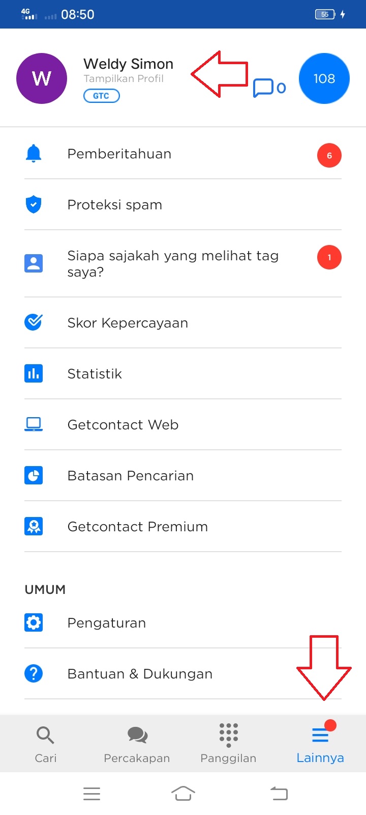 Cara melihat tag di getcontact tanpa premium