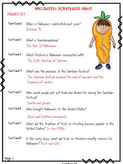 Halloween themed classroom Display Banner: Halloween Activity: Scavenger Hunt Recording Sheet