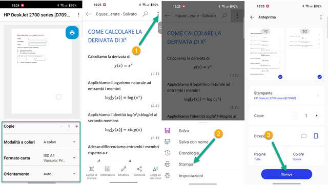 stampare da HP Print e da app