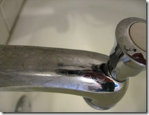 shower faucet before