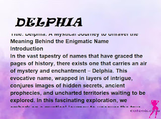 meaning of the name "DELPHIA"