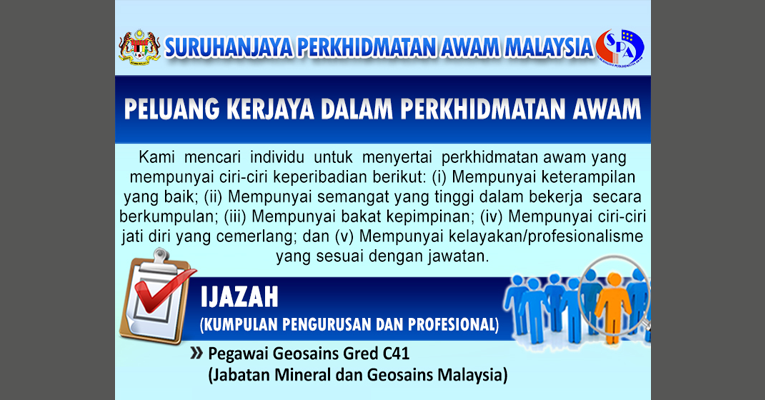 Jawatan Kosong di Jabatan Mineral dan Geosains Malaysia ...