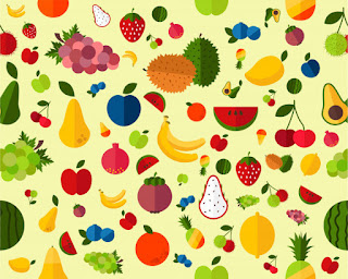 Textura de fondo Frutas