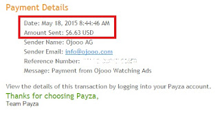 Ojooo payment proof