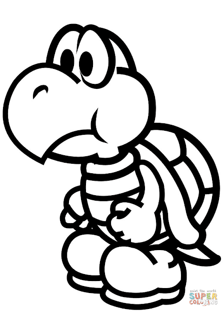 Click The Sad Koopa Troopa Coloring Pages To View Printable Version Or Color  It Online Patible With Ipad And Android Tablets