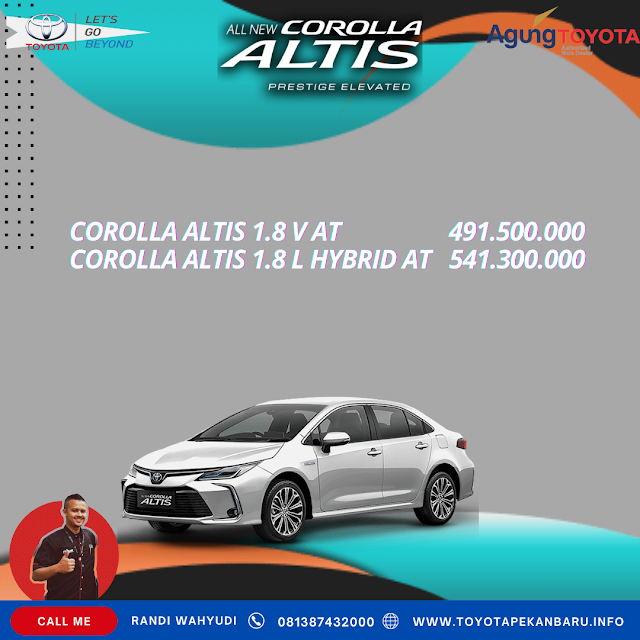 Harga Toyota Altis Pekanbaru Riau di Bulan September 2022