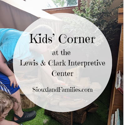 Kids playing at the Lewis and Clark Interpretive Center Kids Corner