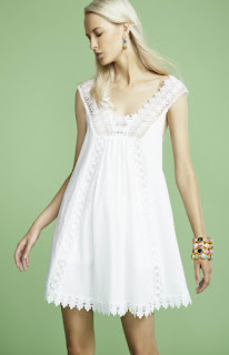 vestido para la primavera verano 2016 encaje blanco