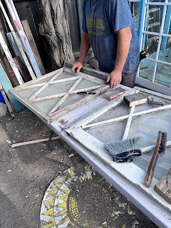 Flea Market Find Vintage Windows for Greenhouse