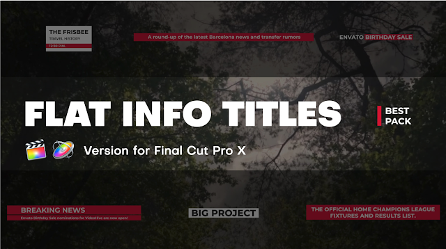 Flat Info Titles | Final Cut Pro