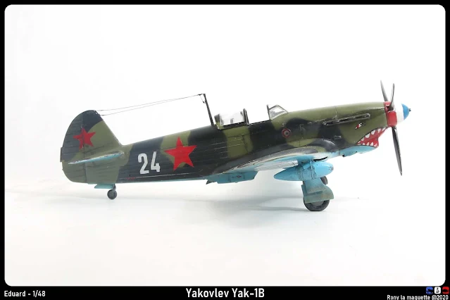 Maquette du Yak-1B de Eduard au 1/48.