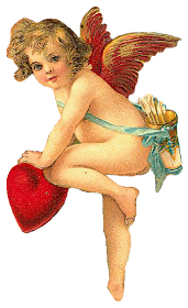 PNG Image cupid Designs:  vintage With Heart photo Card Valentine Vintage Cupid Free Post