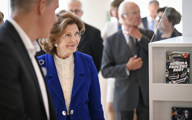 King Carl Gustaf and Queen Silvia visited the Fab Lab at Halmstad University and Halmstad City Library