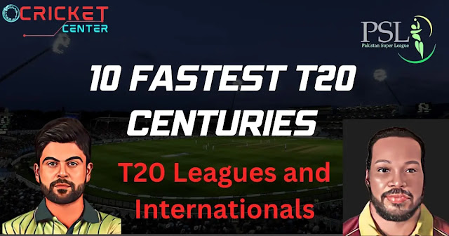 10 Fastest T20 Centuries in Top T20 Leagues and Internationals