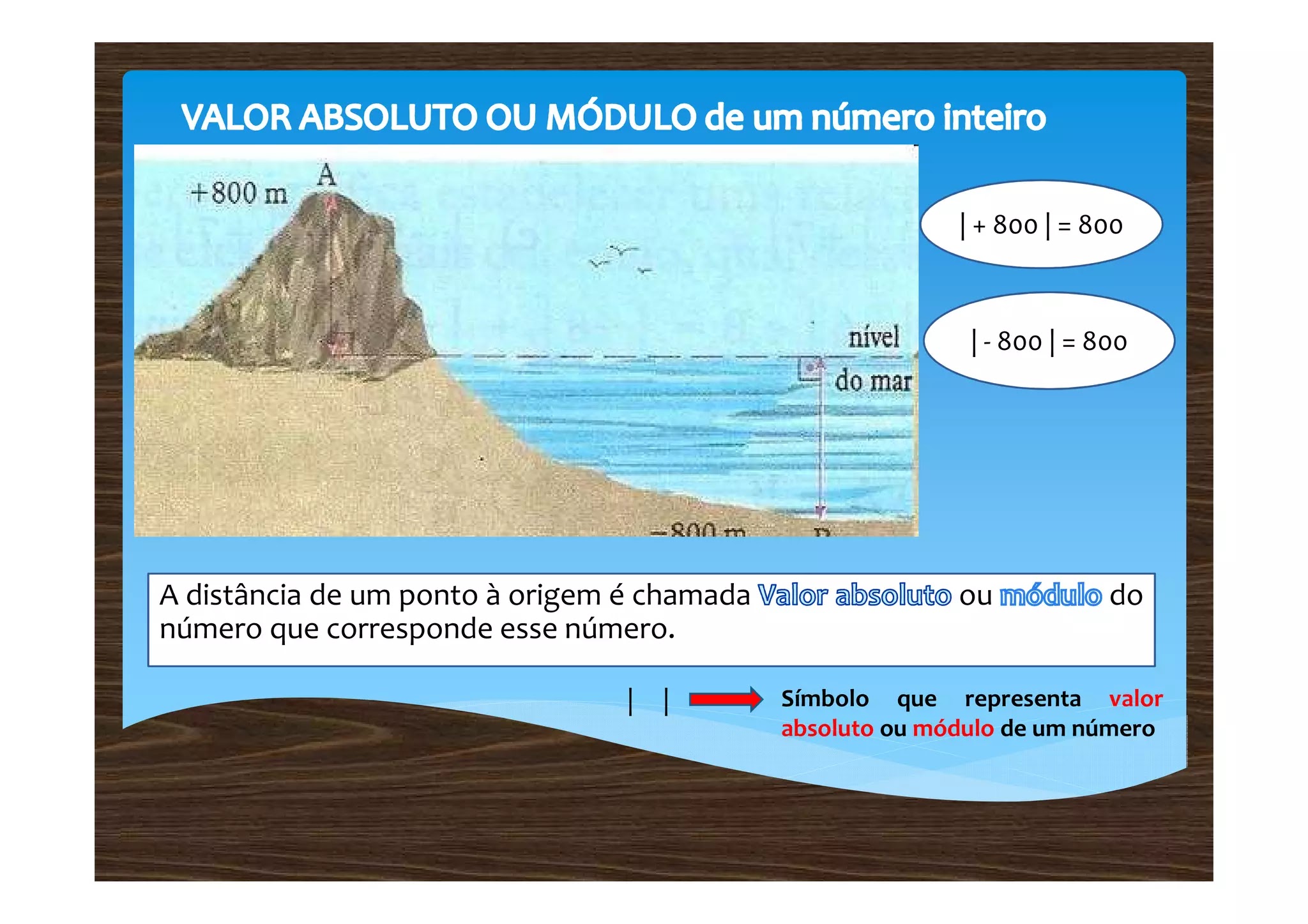 Números inteiros 7 ano