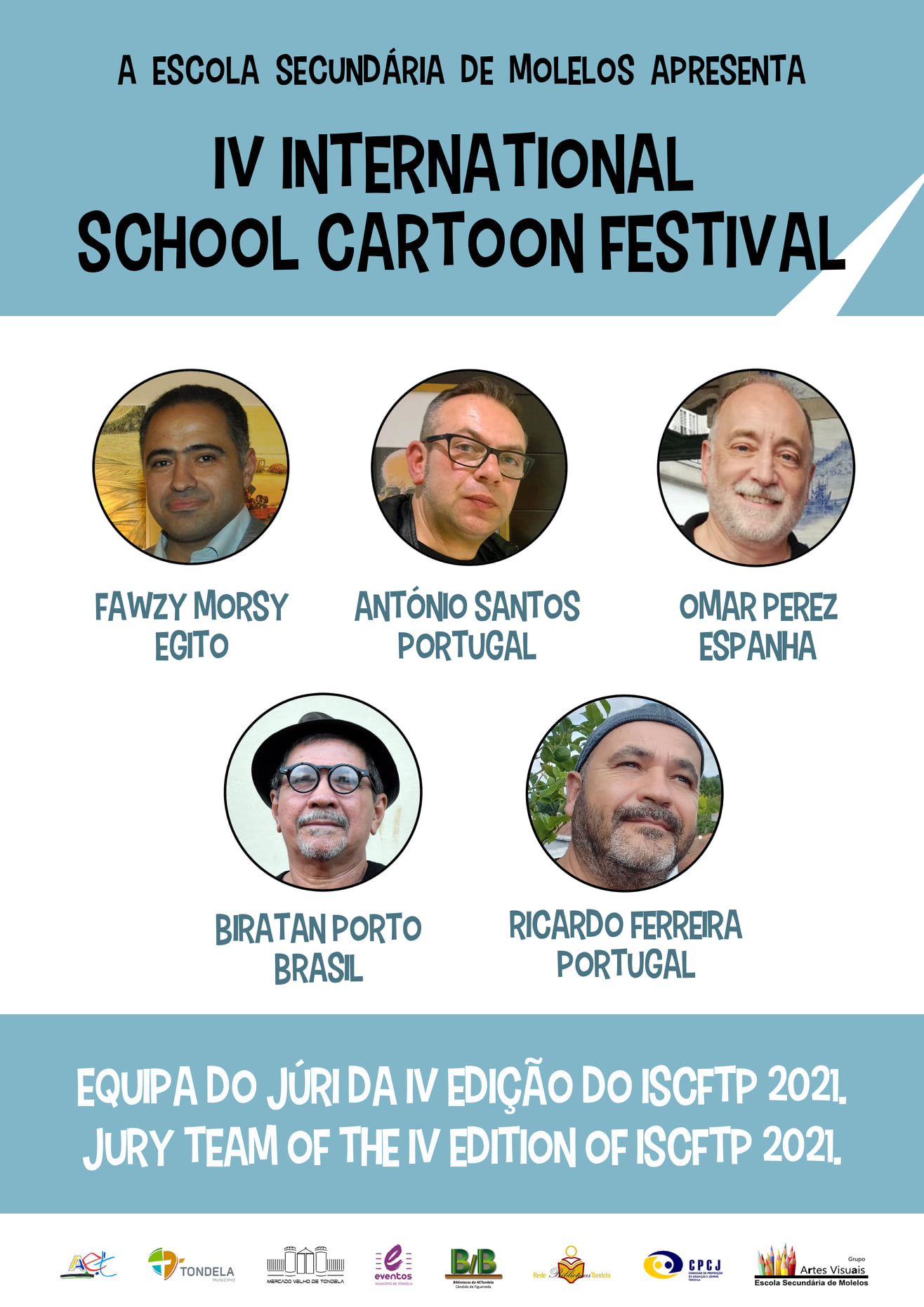 Jury Team Of The IV Edition Of International School Cartoon Festival, Portugal 2021