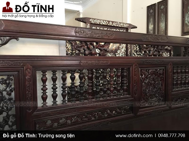 Bộ trường kỷ song tiện gụ ta đẹp