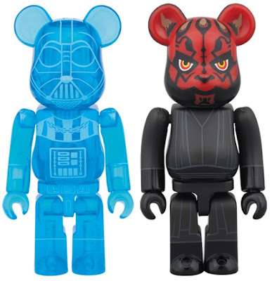 Star Wars Sith 100% Be@rbrick 2 Pack by Medicom - Holographic Darth Vader & Darth Maul