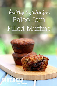 Healthy Paleo Jam Filled Muffins Recipe – gluten free, grain free, sugar free, healthy, breakfast, brunch, dessert, sweets