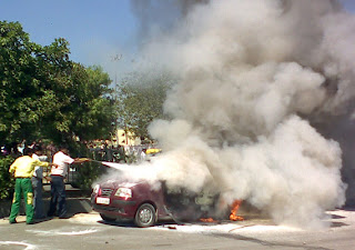 Car on Fire