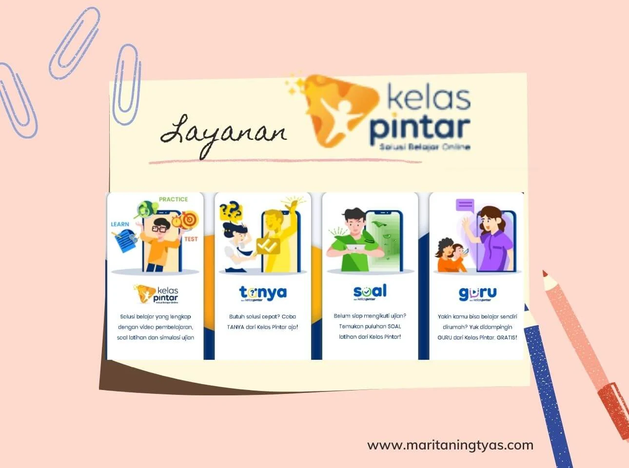 layanan yang ada di kelas pintar