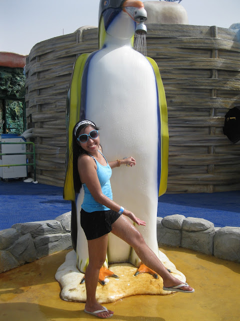 Shower at Ice Land Water Park Ras Al Khaimah