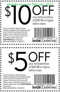 free Shoe Carnival coupons for february 2017