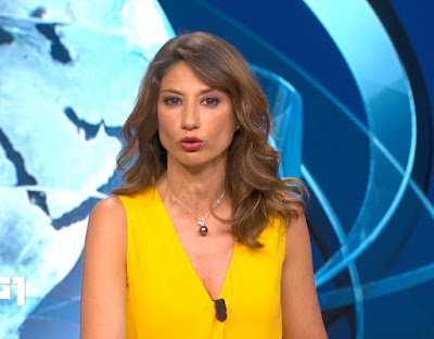 Maria Soave camicia gialla tg1 26 luglio 2021