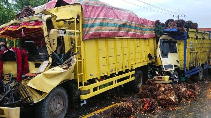 2 Unit Truk Colt Diesel Kecelakaan Beruntun di Sumut, Satu Orang Tewas