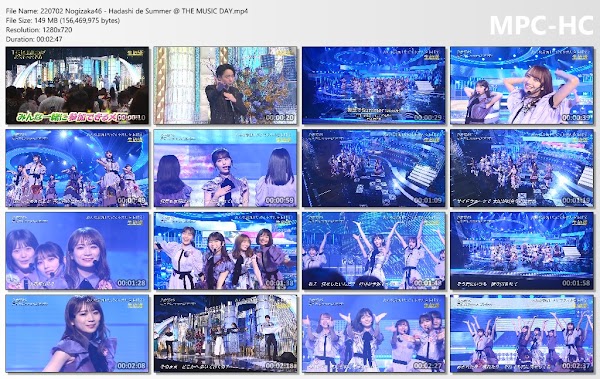 220702 Nogizaka46 - Hadashi de Summer @ THE MUSIC DAY