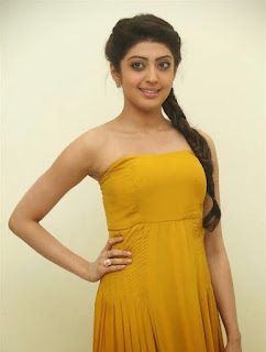 pranitha new photo stills in yellow long dress 