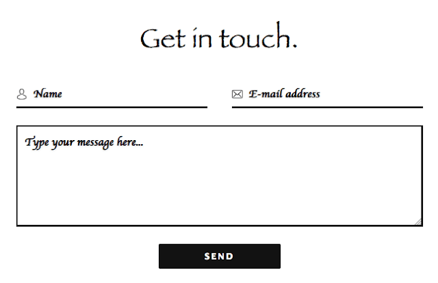 Stylish Contact form in Blogger