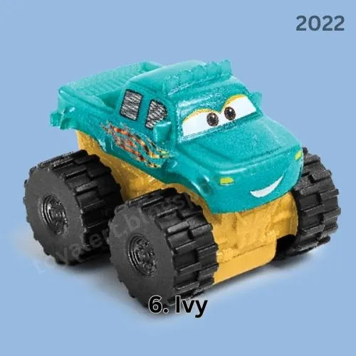 Ivy Toy McDonalds Disney Pixar Cars on the Road Happy Meal Toys 2022