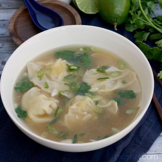 Lemongrass Chicken Dumpling Soup