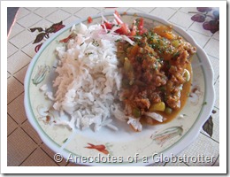 Saice with rice