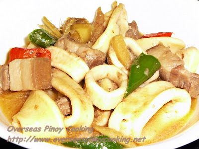 Squid and Pork in Coconut Milk