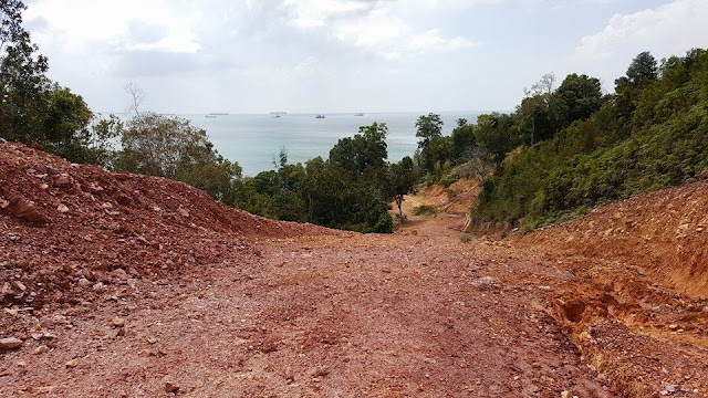 Jalan Masuk Pantai Jabu Barelang Batam