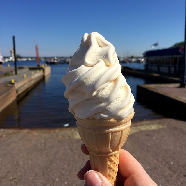 ice cream cone, ice cream cone Kotka marina