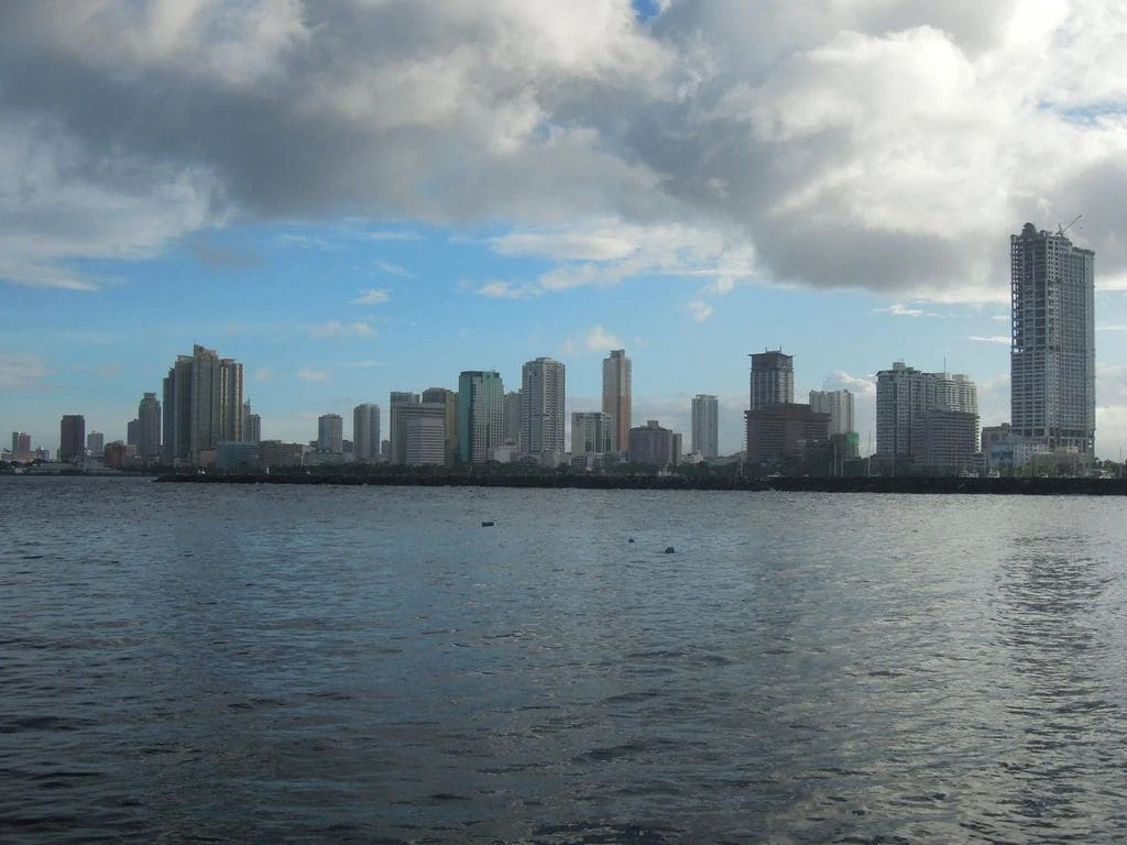 A view of the Manila skyline on the way to Corregidor Island