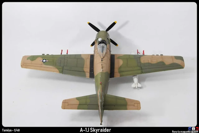 Maquette du Skyraider A-1J  de Tamiya au 1/48.